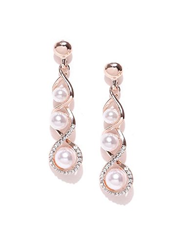Beautiful Exclusive Pompous Pearl Earring for Girls and Women RoseGold