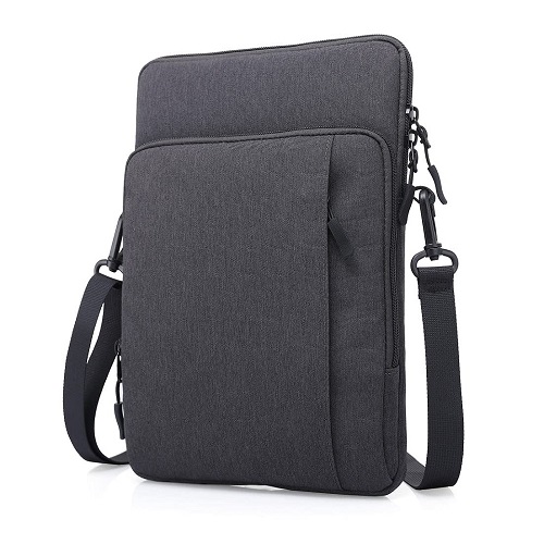 DERBEN CLOVE® 15.6 Inch Laptop Tablet Sleeve with Shoulder Belt Sling Side Hand Bag for Men and Women - Black