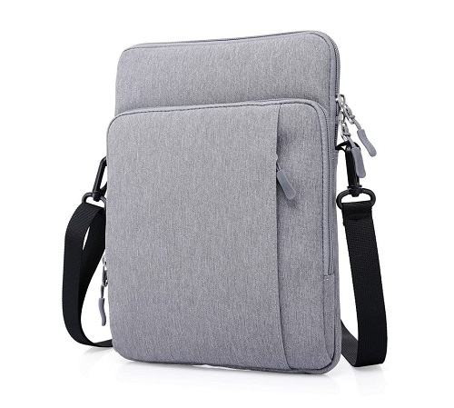 DERBEN CLOVE® 15.6 Inch Laptop Tablet Sleeve with Shoulder Belt Sling Side Hand Bag for Men and Women - Grey