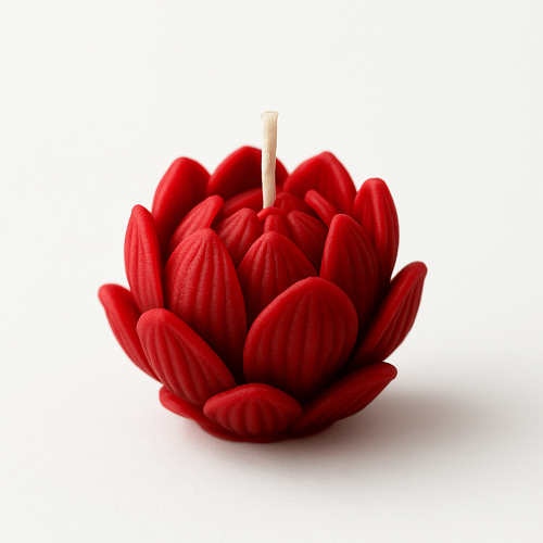 Soy Wax Rose Scented Candle Designer Aroma Fragrance Candle -  Red