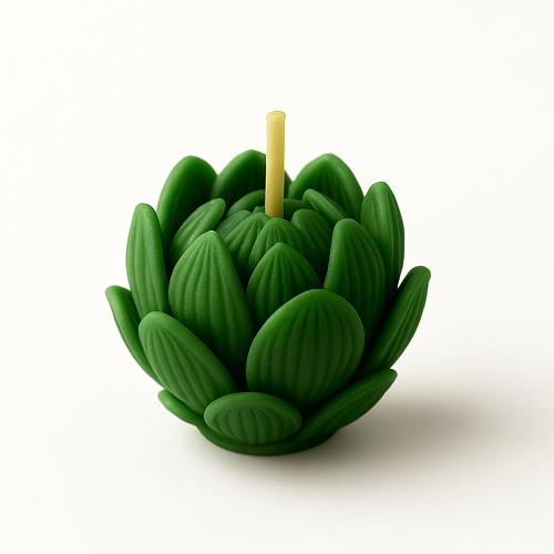 Soy Wax Rose Scented Candle Designer Aroma Fragrance Candle - GREEN