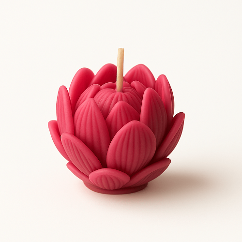 Soy Wax Rose Scented Candle Designer Aroma Fragrance Candle - PINK