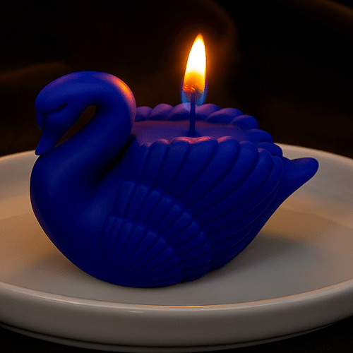 Scented Blue Swan Fancy Candle Designer Soy Wax Candle Aroma Gift Set