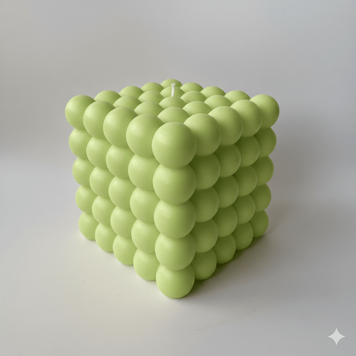 Best Bubbles Cube Scented Candle for Party and Festivals (Green)