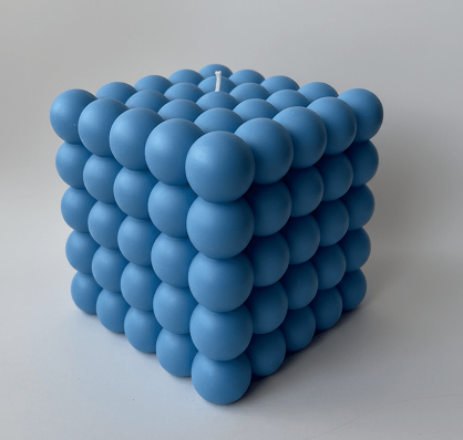 Best Bubbles Cube Scented Candle for Party and Festivals (Blue)