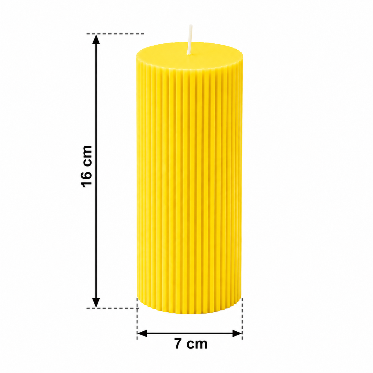Luxury Spiral Pillar Scented Perfume Candle YELLOW