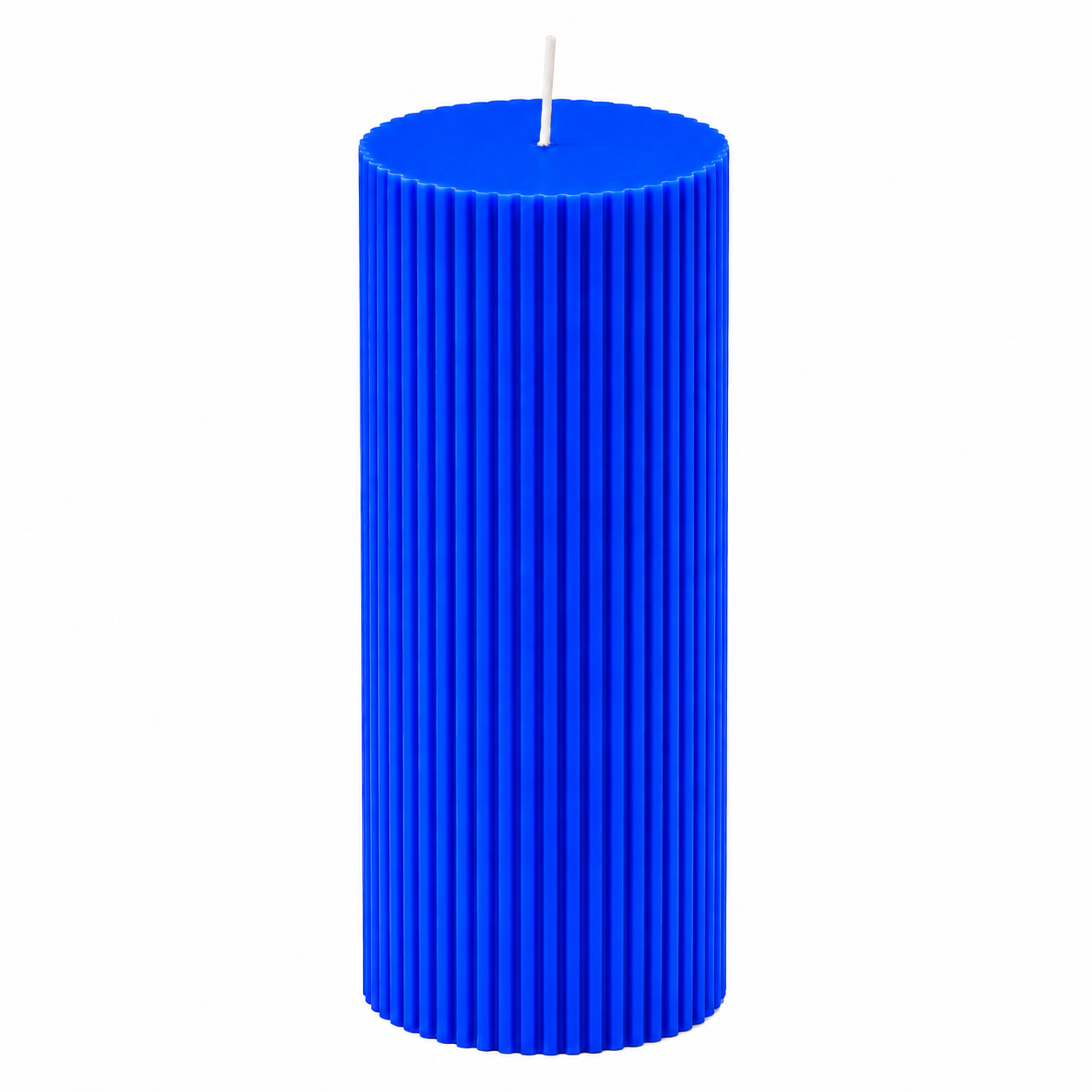 Luxury Spiral Pillar Scented Perfume Candle BLUE