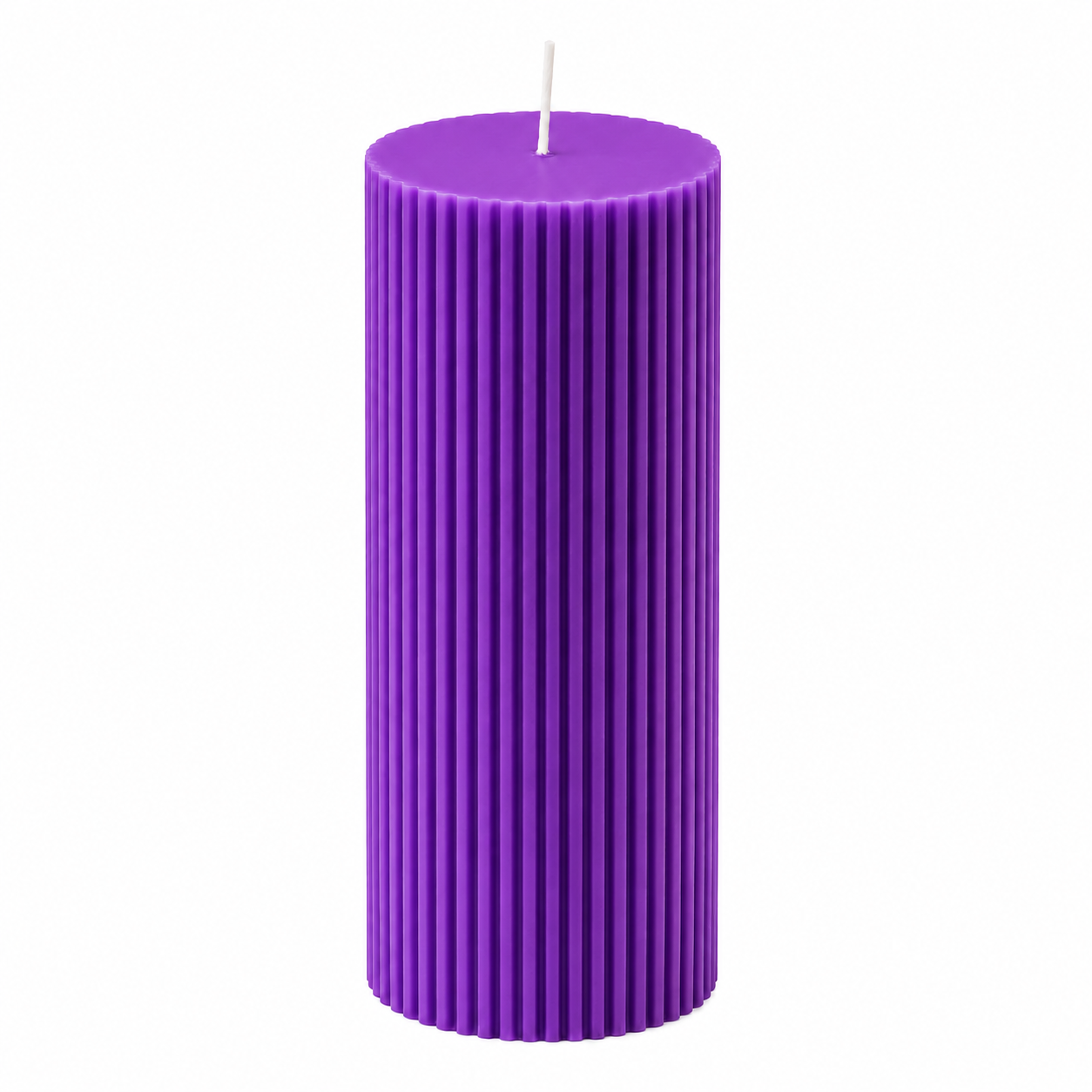 Luxury Spiral Pillar Scented Perfume Candle Purple