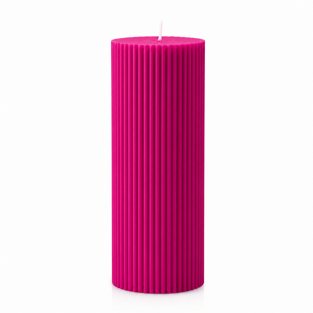 Luxury Spiral Pillar Scented Perfume Candle MAGENTA