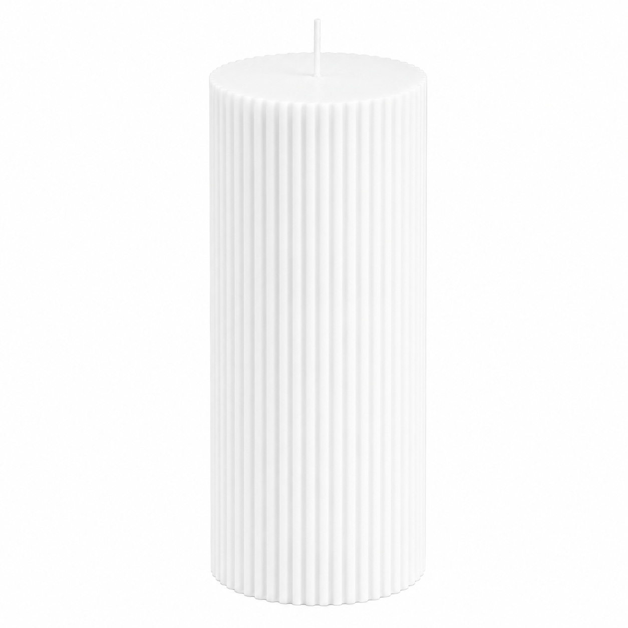 Luxury Spiral Pillar Scented Perfume Candle White