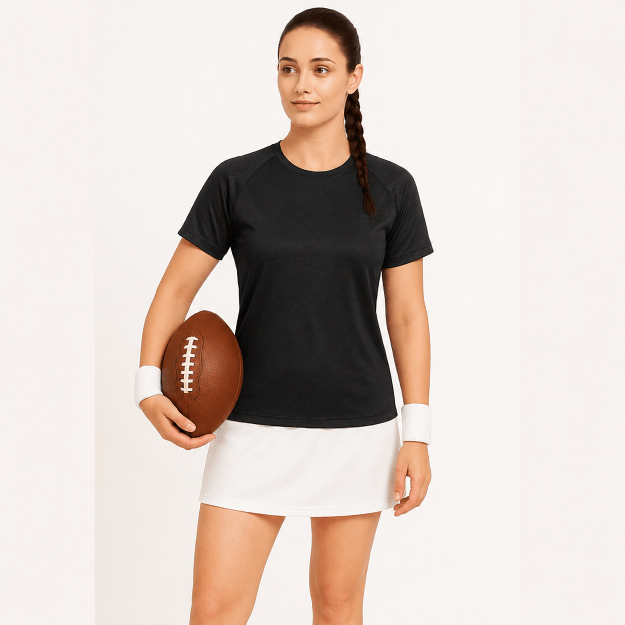 Black Gym T-Shirts for Women | Sports Tee and Workout Top