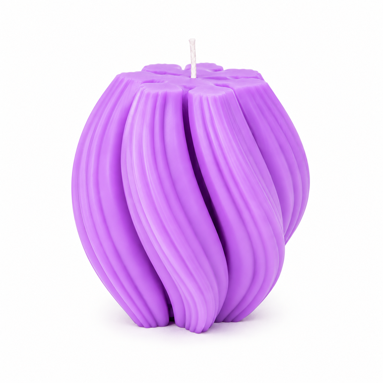 Luxury Purple Sculptural Decorative Soy Wax Candle