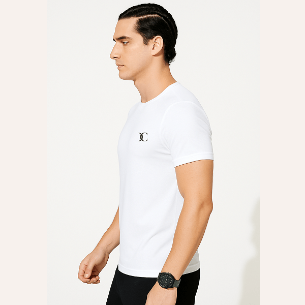 Men's White Sports T-Shirt – Gym, Running, Football, Workout Tee