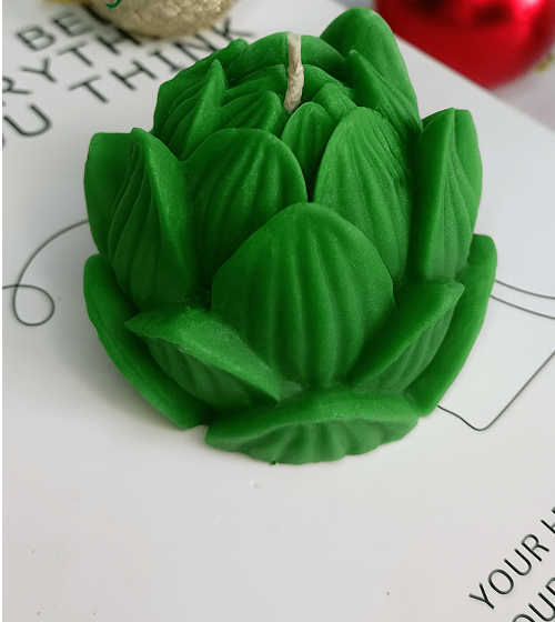 Soy Wax Rose Scented Candle Designer Aroma Fragrance Candle - GREEN