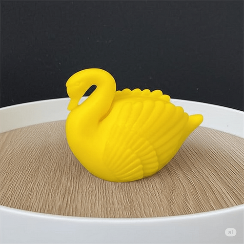 Scented Yellow Swan Fancy Candle Designer SoyWax Candle Aroma Gift Set