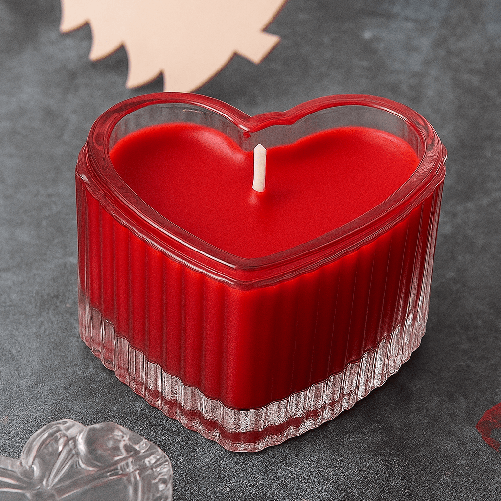 Heart Shaped Luxury Scented Fancy Candle Premium Gift Set