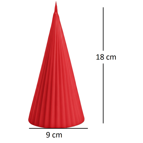 Luxury Spiral Cone Christmas Candle Aromatic Scented Candle red or white