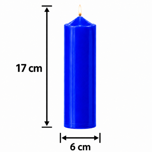 Scented Simple Pure Soywax Pillar Candle - ROYAL BLUE