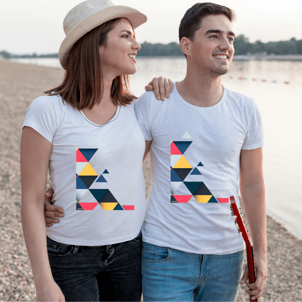 GEOMETRICS by DC Pure Cotton Soft Fabric TShirt Regular Fit Unisex