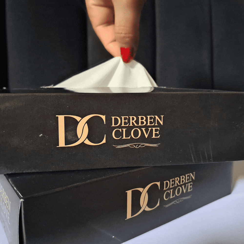 Derben Clove 2 Ply Facial Tissues box of 200 Sheets - Set of 2