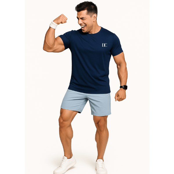 Navy Sport T Shirt Mens | Gym, Running, Football Tee