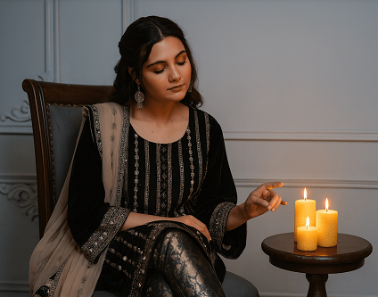 Luxury Yellow Scented Candle Long Bubble Pillar Fancy Candles