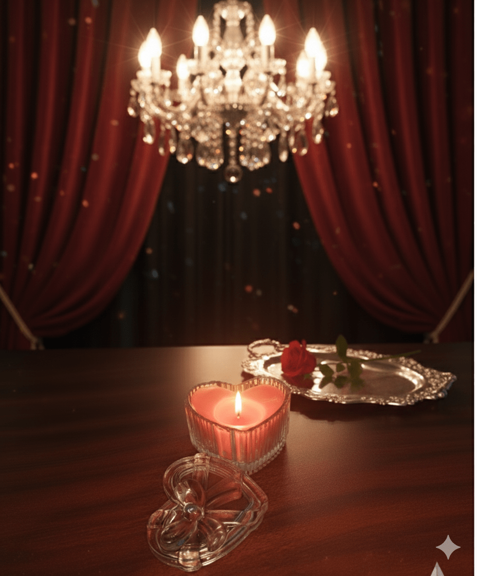 Heart Shaped Luxury Scented Fancy Candle Premium Gift Set