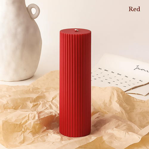 Luxury Red Spiral Pillar Scented Perfume Candle Online