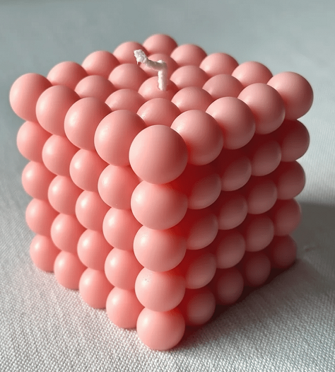 Best Bubbles Cube Scented Candle for Party and Festivals (pink)