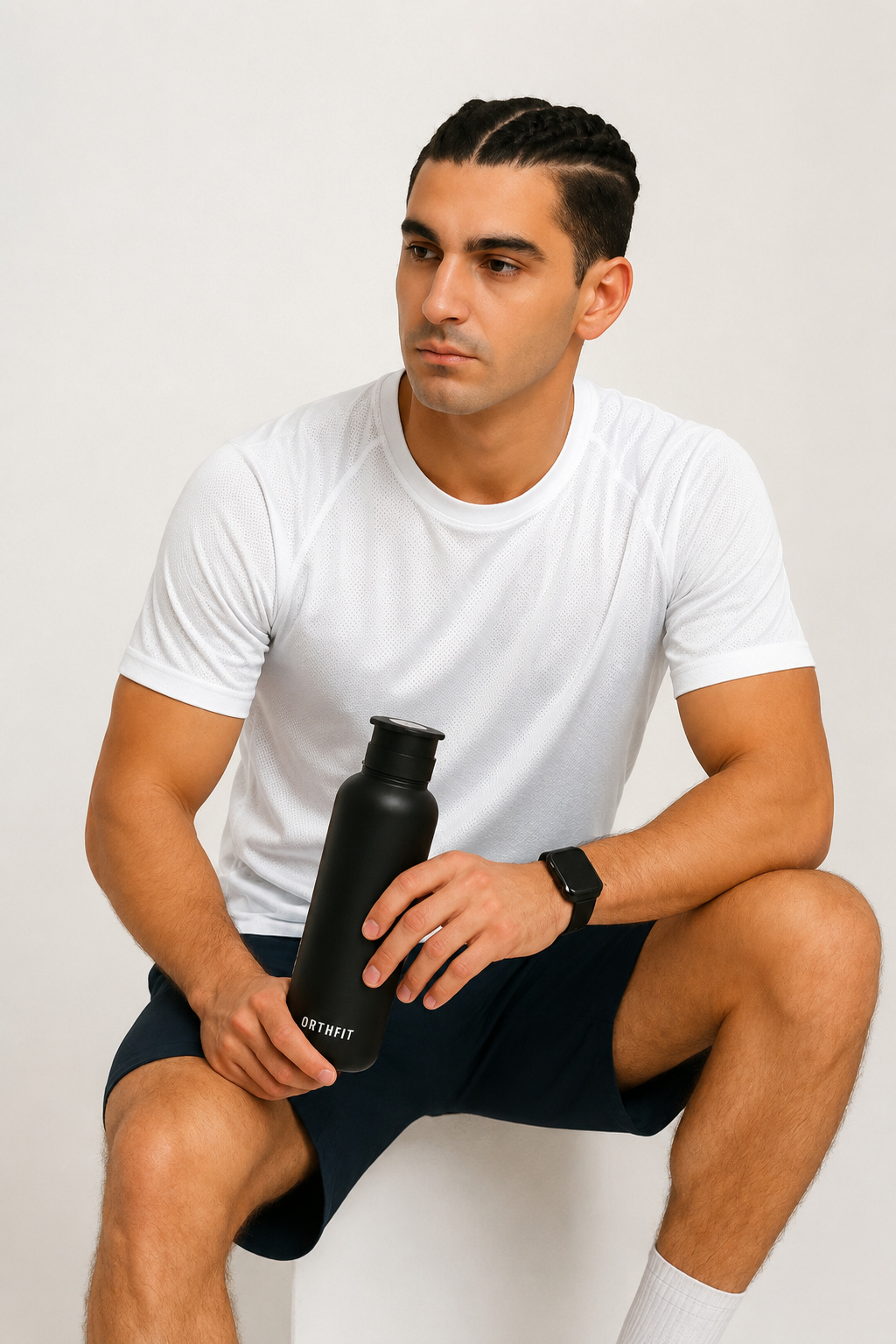 Men's White Sports T-Shirt – Gym, Running, Football, Workout Tee