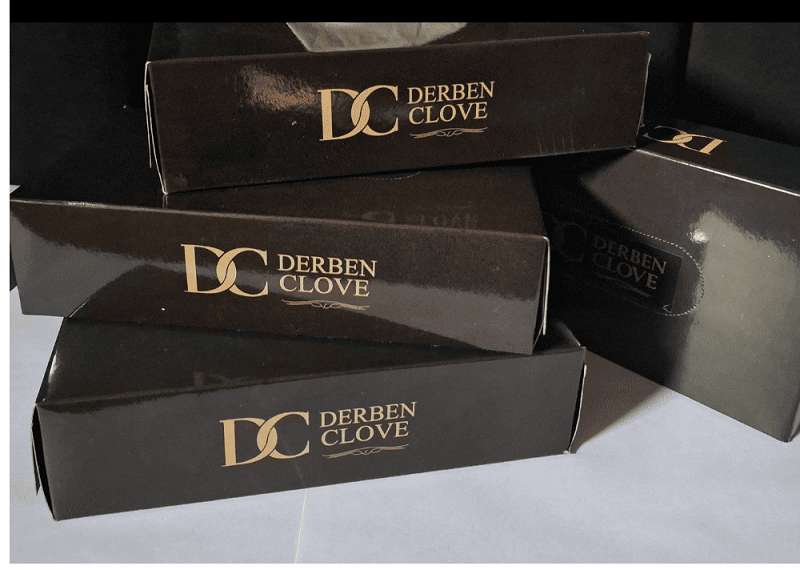 Derben Clove 2 Ply Hand Tissue Box of 100 Sheets - Set of 4
