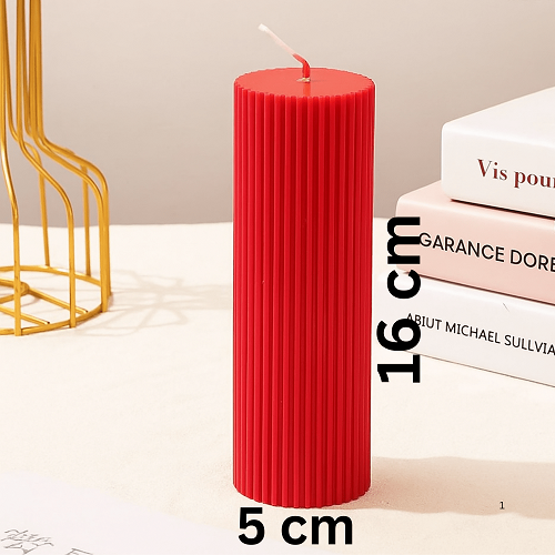 Luxury Red Spiral Pillar Scented Perfume Candle Online