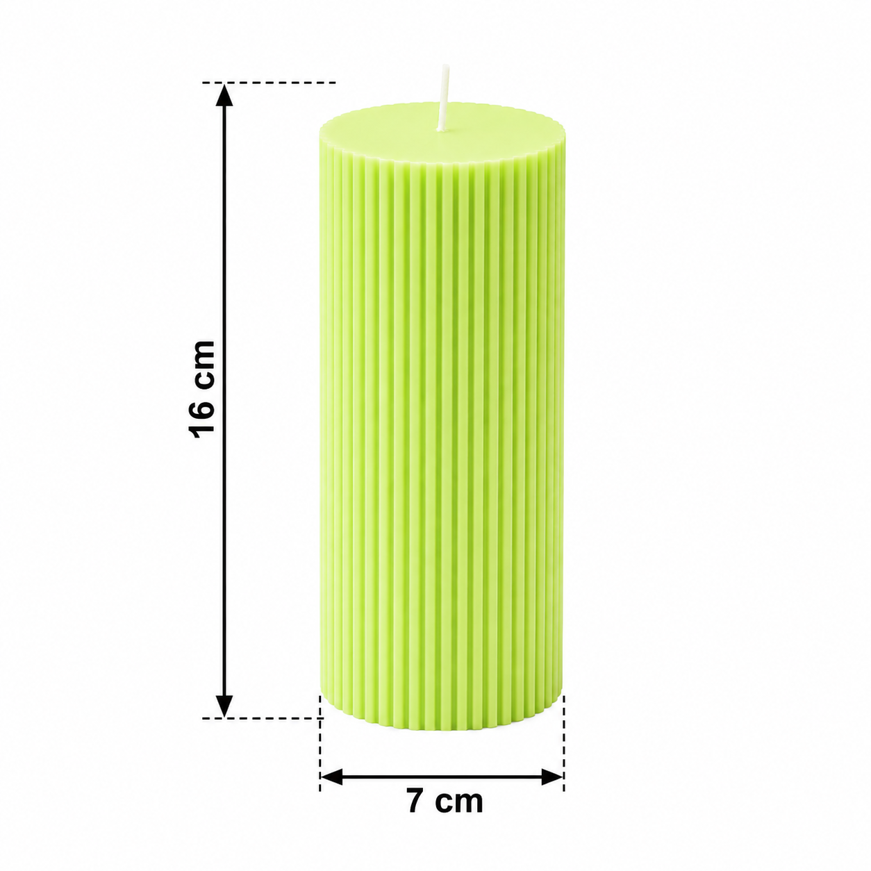 Luxury Spiral Pillar Scented Perfume Candle GREEN
