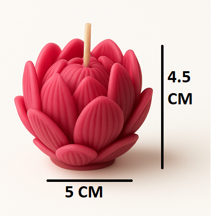 Soy Wax Rose Scented Candle Designer Aroma Fragrance Candle - PINK